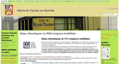 Desktop Screenshot of mairie-tauriac.com